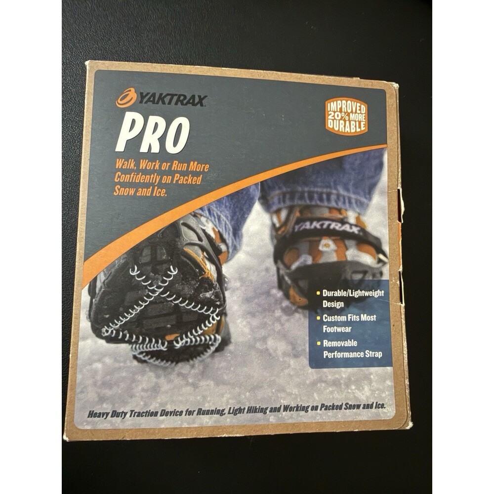 YAKTRAX PRO Winter Traction sz M Medium black One Pair Ice Snow Men's 9-11